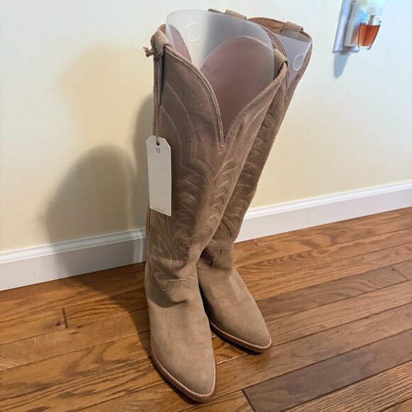 Tecovas The Abby Driftwood Suede LIKE NEW 10.5 - Picture 7 of 15